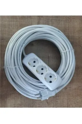 Nas Vip Aydınlatma 3x2.5 Mm Ttr Cca Kablo Uzatma Kablosu 35 Metre