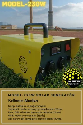 230W Taşınabilir Güç İstasyonu – LiFePO4 Bataryalı Solar Jeneratör