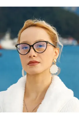 Angel Eyes Siyah Mavi Işık Korumalı Kadın Gözlüğü
