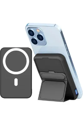 teknosepetim 10000 MAH Magsafe Kablosuz Powerbank Taşınabilir Batarya 22.5 W iphone ve Type-c Kablolu