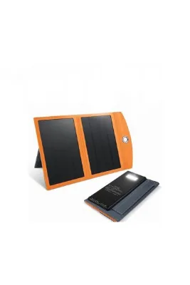 AteşTech 10.000 mAh Katlanabilir Güneş Enerjili Powerbank Çift Panelli 10w Enerji Gücü