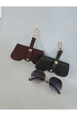 YMZBAG İkili kağve bordo Gözlük Koruma Kılıfı