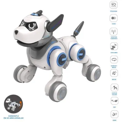 Vardem Uk Ff Sarjlı IsıklıMuzıklı Interaktıf Robot Kopek