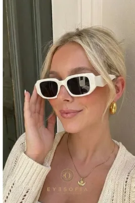 Eyesofia Rosa Unisex Lath Beyaz Güneş Gözlüğü