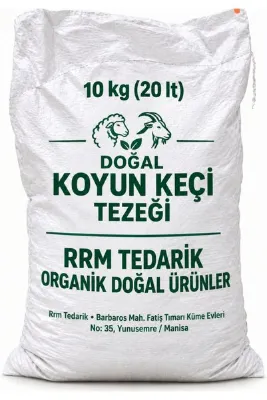 rrm tedarik yanmış elenmiş keçi koyun karışık doğal hayvan tezegi gübresi %100 DOĞAL 10 kg (20lt) ( Toprak düzenleyici bahçe saksı çim ve bütün köklü bitkiler için )