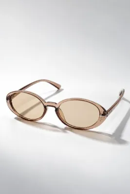 COOLANDBETTER Ovelle Nude Camlı UV400 Korumalı Kadın Güneş Gözlüğü Oval Çerçeve 52 ekartman