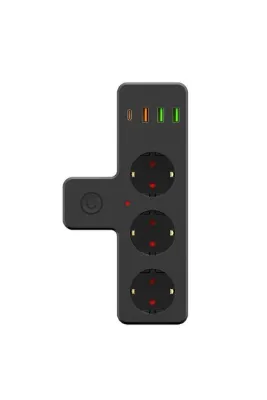 SMAYLİNG Duvar Tipi Çoklayıcı 3 X USB Çıkış 1 X Typc-e Çıkış Anahtar Priz Çoklayıcı GRUP PRİZ