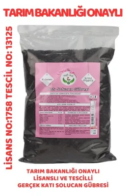 YEŞİLVADİ Organik Katı Solucan Gübresi 1 Kg. Poşet