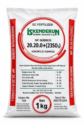 İSKENDERUN GÜBRE Kök Gelişim Gübresi 20-20-0 + %23 Kükürt Trioksit 1 kg