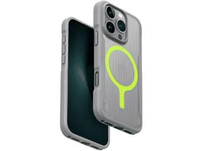 UNIQ iPhone 16 Pro Uyumlu Combat Active Magsafe Kapak Telefon Kılıfı Titan Gri