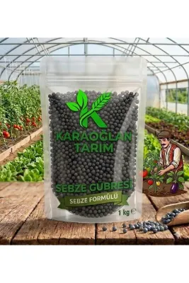 karaoğlan tarım Organik Sebze Gübresi 4-5 Kök Sebze İçin Yetecek Mucizevi Karışımlı Formul 1 Kg