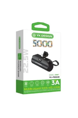 YK Design YK-PB5048 5000 Mah 22.5W 3A Standlı Powerbank
