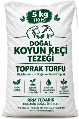 rrm tedarik katkısız yanmış elenmiş keçi koyun inek DOĞAL KOKUSUZ hayvan tezegi GÜBRESİ 5 KG