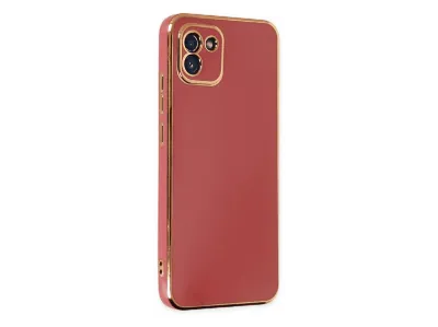 NEWFACE Samsung Galaxy A03 Uyumlu Volet Silikon Telefon Kılıfı Kırmızı