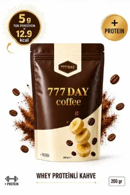 777day Protein Coffee Hindibalı Muz Aromalı 200 gr