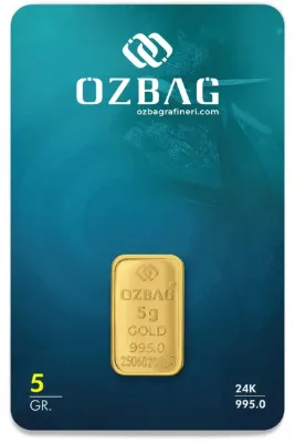 Özbağ 5 Gr. Rafineri Külçe Altın