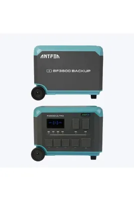 Antfea F3600 Ultra Taşınabilir Güç Kaynağı + BF3600 Backup Yedek Batarya [ 3.6 kW / 7.6 kWh ]