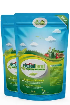 EkosolFarm %100 Solucan Gübresi 3 Kg (2x1,5 Kg) – Sebze, Çiçek, Saksı ve Bahçe İçin