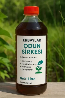 ERBAYLAR POLYESTER Doğal Odun Sirkesi Wood Vinegar(Zararlılara Organik Çözüm) 1LİTRE