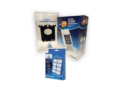 POPULER Philips PowUyumlu Ergo FC 8289 Uyumlu Mega 12 ' li Paket Toz Torbası + Hepa Filtre