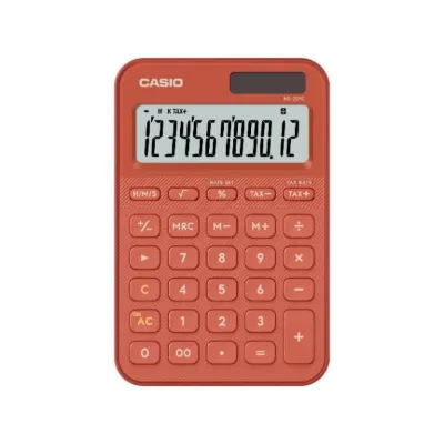 Casio MS-20YC-RD-W-DP Hesap Makinesi Kırmızı