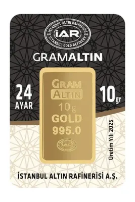 Osmanlı Sarraf 24 Ayar 10 Gram Külçe Altın