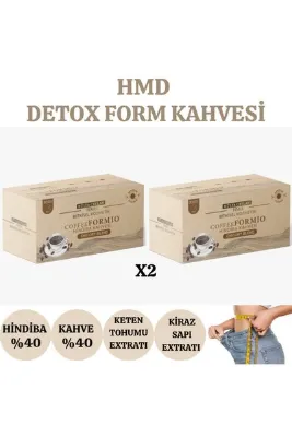 HÜLYA CEYLAN HMD BİTKİSEL KOZMETİK Hindiba Kahvesi Detox Diyet Form Cafe 2 Paket 1 Aylık Kullanım 30x3gr