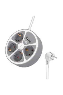 nelerbulurum YÜKSEK KALİTELİ 4'LÜ 2 USBLİ AÇMA KAPAMA TUŞLU AKIM KORUMALI 1.5METRE GRUP PRİZ 3680 Watt 16 AMPER