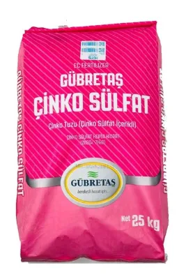 GÜBRETAŞ ÇİNKO SÜLFAT TOZ SUDA ERİR (% 22 - 25 KG)
