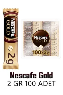 Nescafe Gold Tek İçimlik Poşet Hazır Kahve 100'lü
