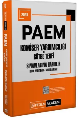 2026 PAEM Komiser Yardımcılığı ve Rütbe Terfi Sınavlarına Hazırlık Konu Anlatımlı Soru Bankası