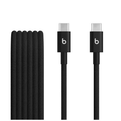 Beats USB-C – USB-C Örgü Kablo (1,5 m) – Jet Siyah