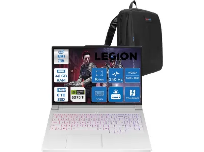 LENOVO Legion Pro 7 DDR5 L16IAX10HF24 Intel Core Ultra 9 275HX 40 GB RAM 8 TB SSD 16 inç FreeDOS Laptop+Çanta Eclipse Siyah