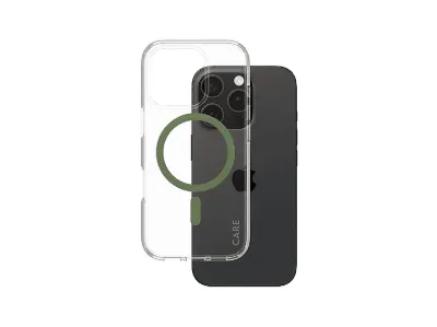 PANZERGLASS Flagship iPhone 16 Pro MagSafe Uyumlu Urban Combat Şeffaf-Yeşil Telefon Kılıfı Telefon Kılıfı Yeşil