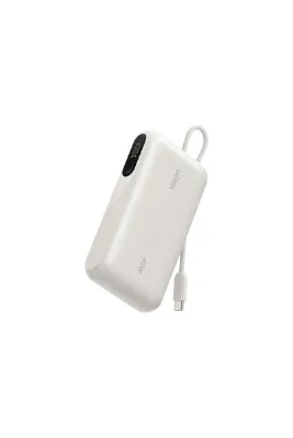 Belkin Ultracharge 45 W 10K Entegre C Kablolu Display Göstergeli Taşınabilir Şarj Cihazı Kum Rengi