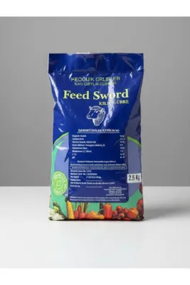 FEED SWORD 2,5 Kg. Isıl işlem Görmüş Yanmış Elenmiş Koyun Gübresi Organik Doğal Katı Çiftlik Gübresi
