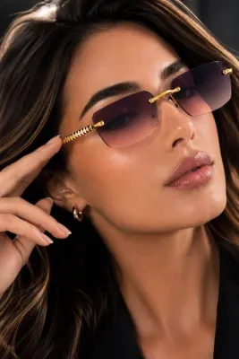 LUPİX LÜX KRİSTAL GOLD ÖRME DETAYLI KADIN GÜNEŞ GÖZLÜĞÜ
