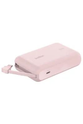 Belkin BC BPB021 10000 mah Entegre Kablolu Taşınabilir Şarj Cihazı Pembe