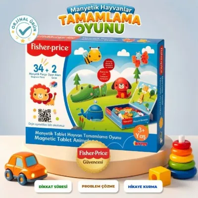 Fisher Price Manyetik Tablet Hayvanlar