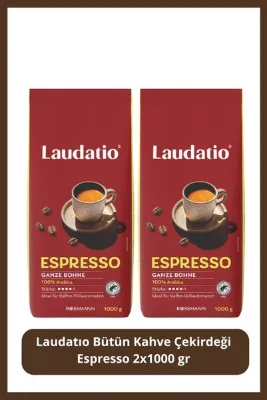 Laudatio Bütün Kahve Çekirdeği Espresso 1000 gr X2 Adet