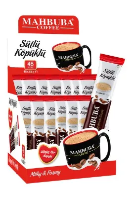 Mahbuba 3ü1 Arada Sütlü Köpüklü Hazır Kahve 48x18gr