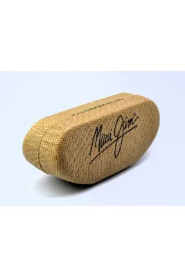 Maui Jim HARD CASE MIDYUM BAMBU GORUNUMLU SARI ISTRIDYE MODEL SERT GÖZLÜK / GÜNEŞ GÖZLÜĞÜ KUTUSU