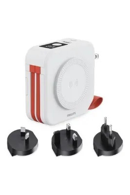 Philips DLP4347CW/00 Çok Fonksiyonlu Standlı 10.000 Mah Dahili Usb-C ve Lightning Kablolu Magsafe Hı