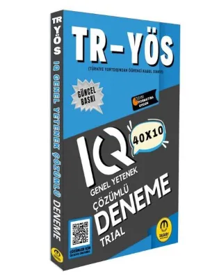 2025 TR YÖS IQ 40x10 Çözümlü Deneme