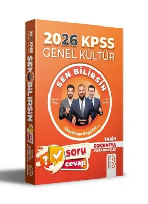 2026 KPSS Genel Kültür Sen Bilirsin Tarih - Coğrafya - Vatandaşlık Soru Cevap Kitabı