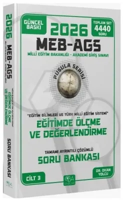 2026 MEB - AGS Eğitim Bilimleri Eğitimde Ölçme ve Değerlendirme Soru Bankası Çözümlü Pusula Serisi