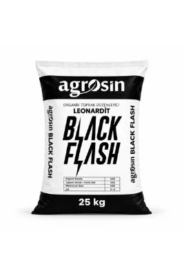 Agrosin Black Flash Leonardit Organik Toprak Düzenleyici Toz 25 kg