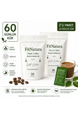 FitNatura Gold Kahve İnülin ve Bromelain İçerikli 60 Günlük Avantajlı Paket