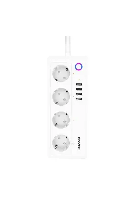 ONVEC 2gen Tuya Wi-fi Destekli 4lü Korumalı Usbli Smart Grup Priz-uygulama Üzerinden kontrol