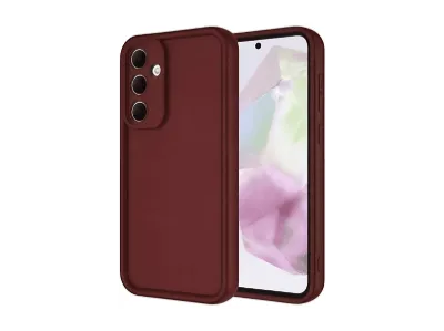NEWFACE Samsung Galaxy A56 Uyumlu Viera Silikon Telefon Kılıfı Bordo